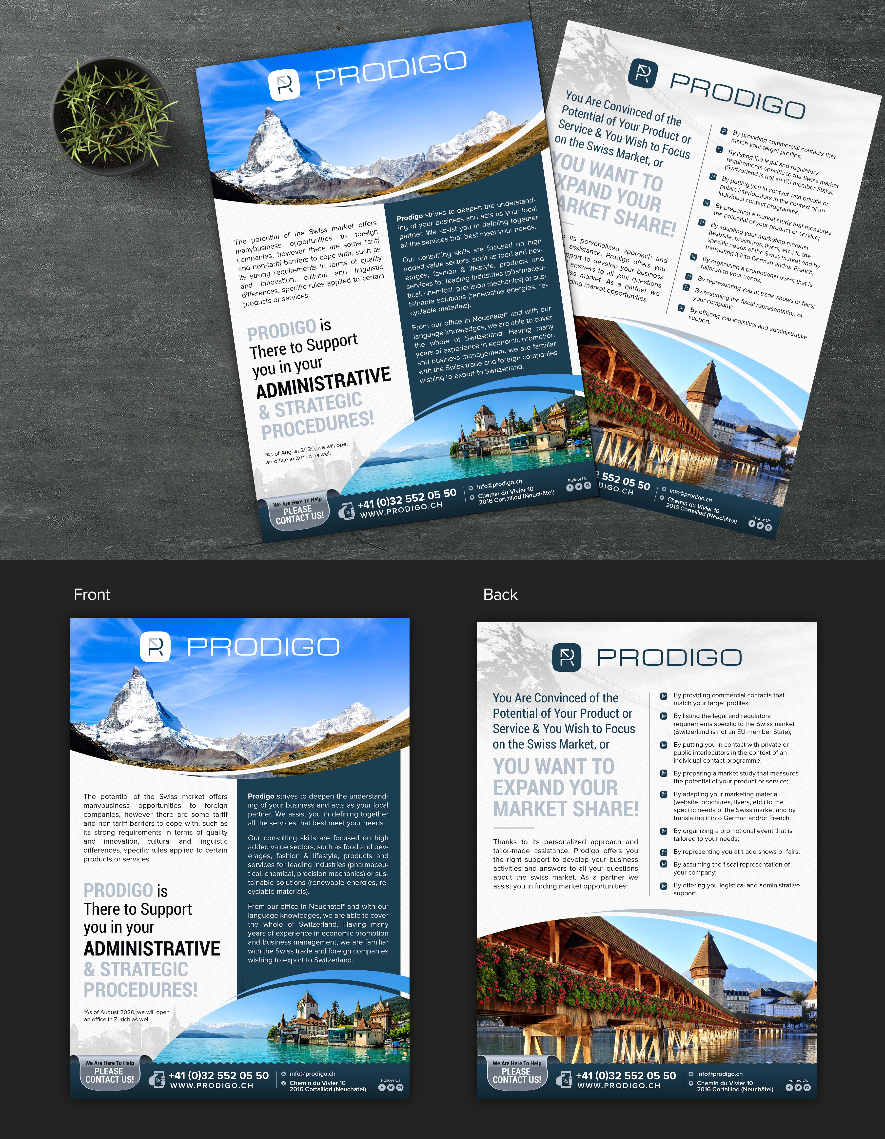 Flyer-Design von SAI DESIGNS für Prodigo Sàrl | Design #23600128