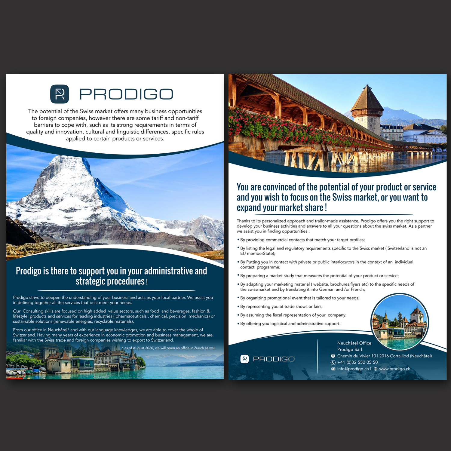 Flyer Design by Schöpfer for Prodigo Sàrl | Design #23602178