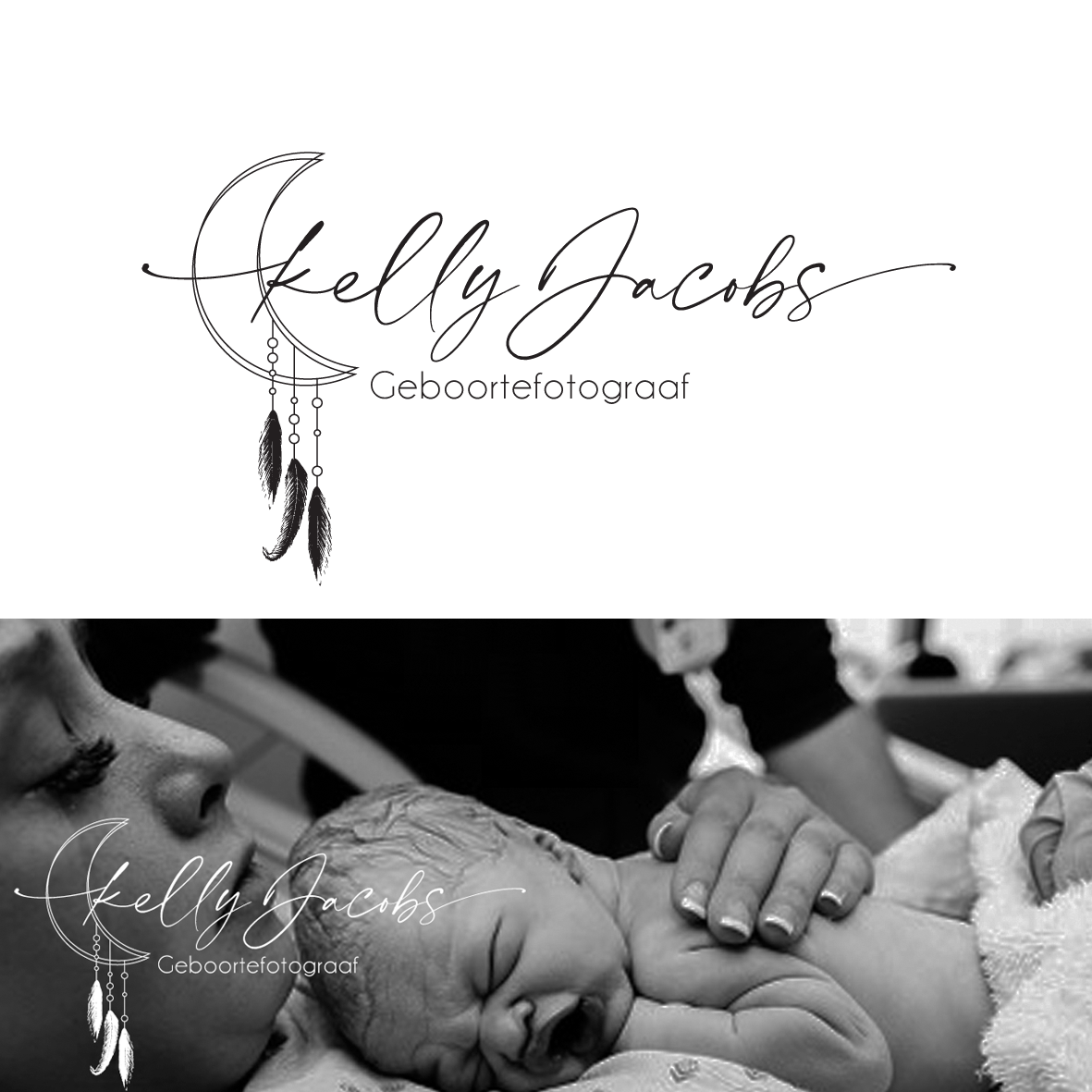 Diseño de Logo por Samantha Ward Design para Kelly Jacobs Geboortefotograaf  | Diseño #23604501