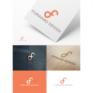 a logo with the letters "F D", possibly with the text "Forward Design" incorporated  | Logo Design by vintana