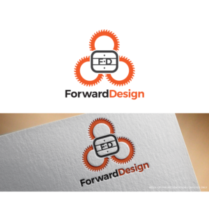 a logo with the letters "F D", possibly with the text "Forward Design" incorporated  | Logo Design by kimcam