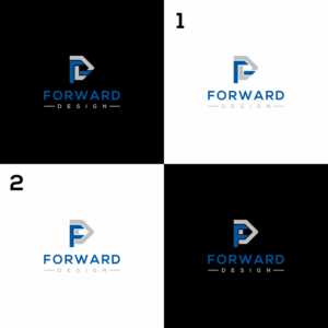 a logo with the letters "F D", possibly with the text "Forward Design" incorporated  | Logo Design by ZiangArt_Studio