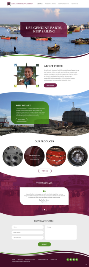 Diseño Web por pb para Al Sol Marine Services LLC  | Diseño #23635115