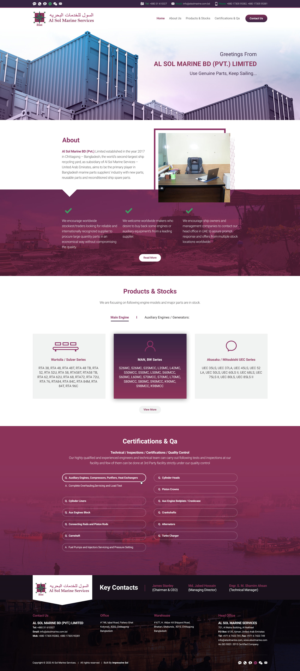 Web Design by Impressive Solutions for Al Sol Marine Services LLC  | Design: #23607052