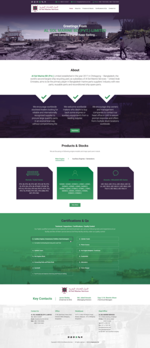 Web Design by Impressive Solutions for Al Sol Marine Services LLC  | Design: #23607054