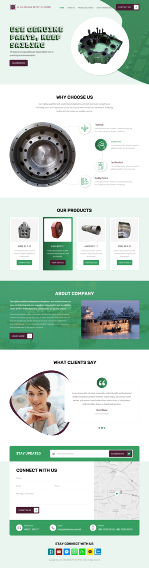 Diseño Web por rightway para Al Sol Marine Services LLC  | Diseño: #23607731