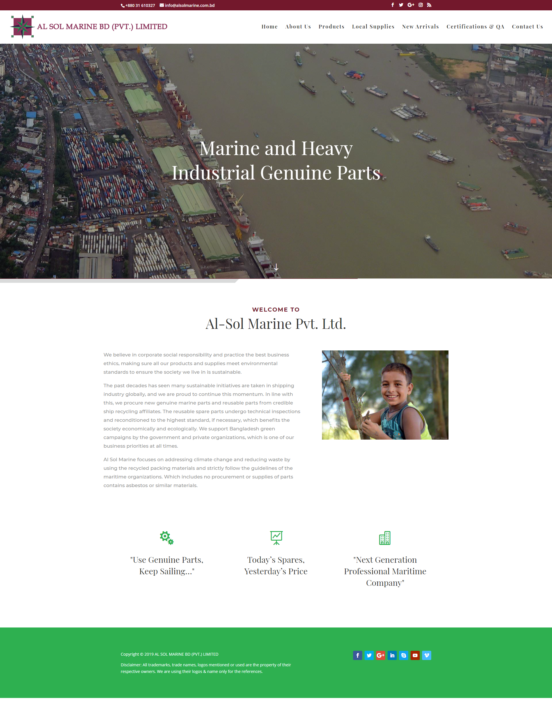 Web Design by oAppsIT for Al Sol Marine Services LLC  | Design #25522448