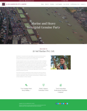Diseño Web por oAppsIT para Al Sol Marine Services LLC  | Diseño: #25522448