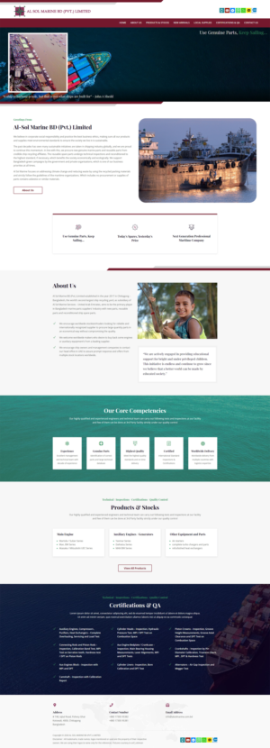 Diseño Web por oAppsIT para Al Sol Marine Services LLC  | Diseño: #25558886