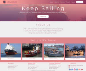 Web Design par uhaider461 pour Al Sol Marine Services LLC  | Design : #23618779