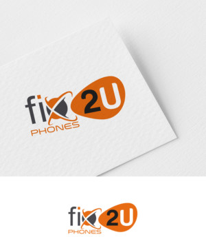 fix2U phones | Logo-Design von madeline 3