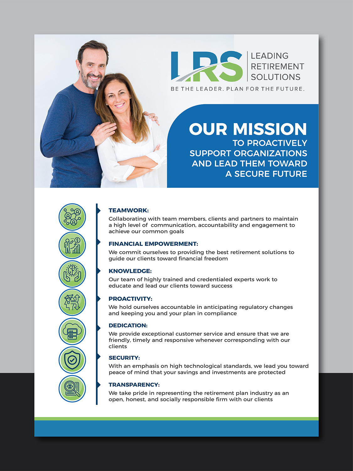 Flyer Design by Deziners Zone for Leading Retirement Solutions LLC | Design #23607644