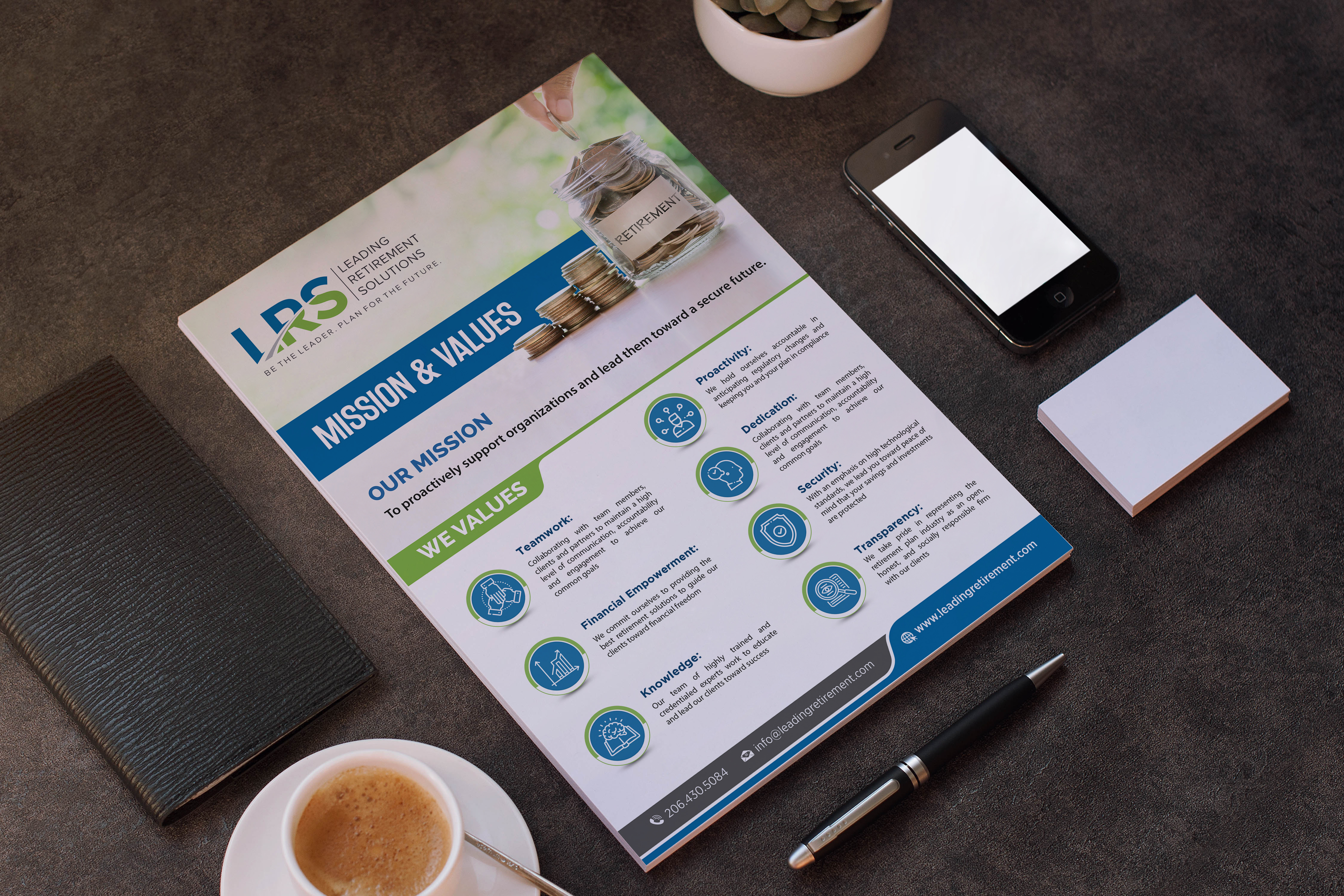 Diseño de Flyer por GraphicsGuru para Leading Retirement Solutions LLC | Diseño #23658450