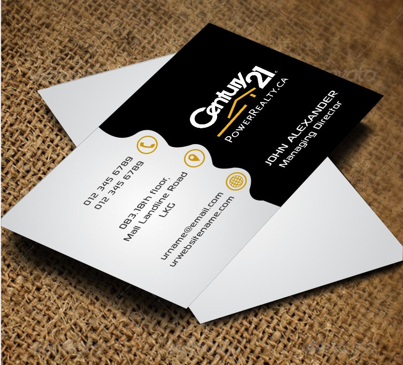 Business Card Design by AwsomeD for Century 21 PowerRealty.ca | Design #2992141