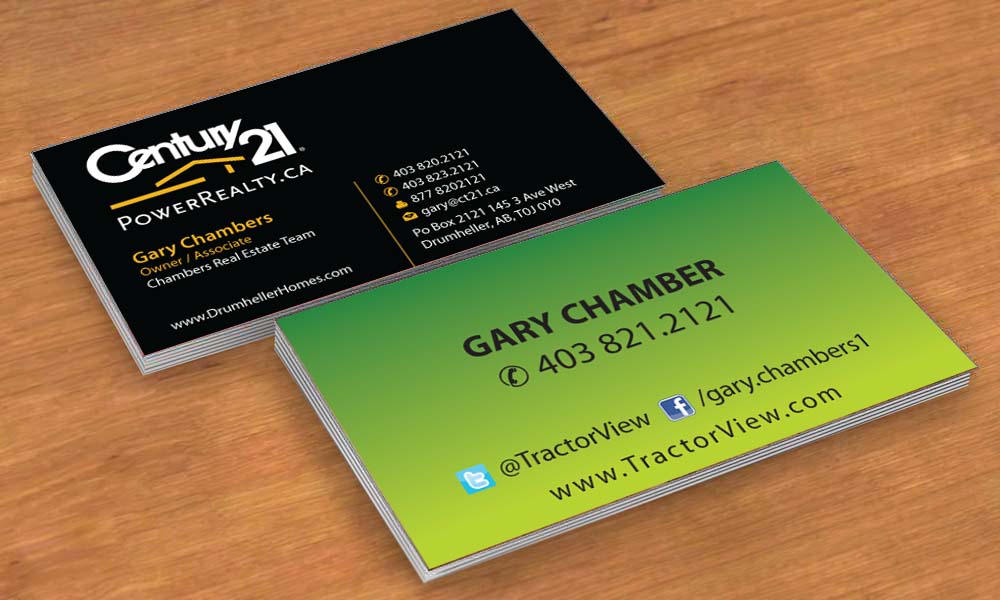 Business Card Design by Sbss for Century 21 PowerRealty.ca | Design #2992315