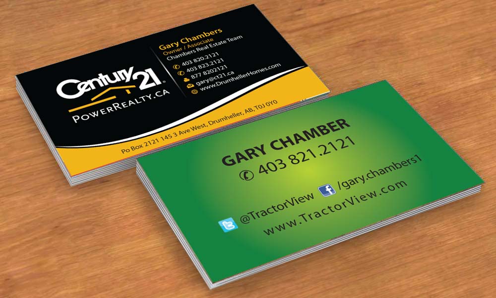 Business Card Design by Sbss for Century 21 PowerRealty.ca | Design #2992327
