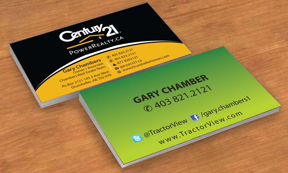 Business Card Design by Sbss for Century 21 PowerRealty.ca | Design #2992362