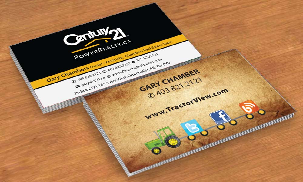 Business Card Design by Sbss for Century 21 PowerRealty.ca | Design #2992366