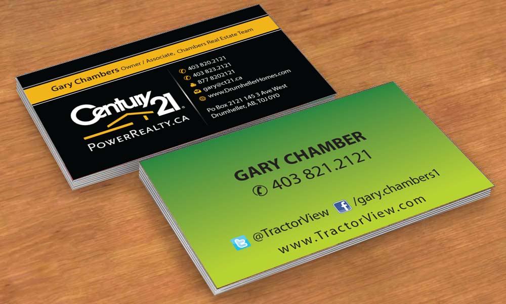 Business Card Design by Sbss for Century 21 PowerRealty.ca | Design #2992404