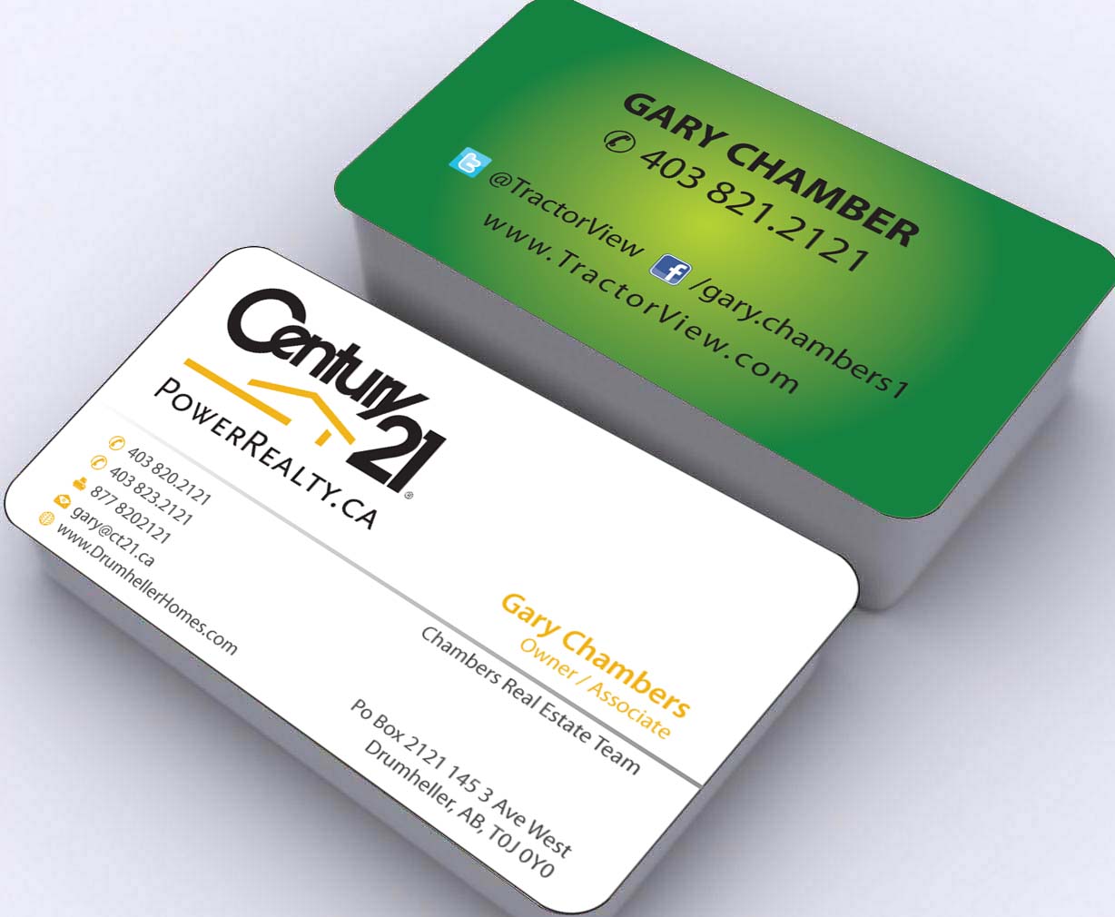 Business Card Design by Sbss for Century 21 PowerRealty.ca | Design #2992648