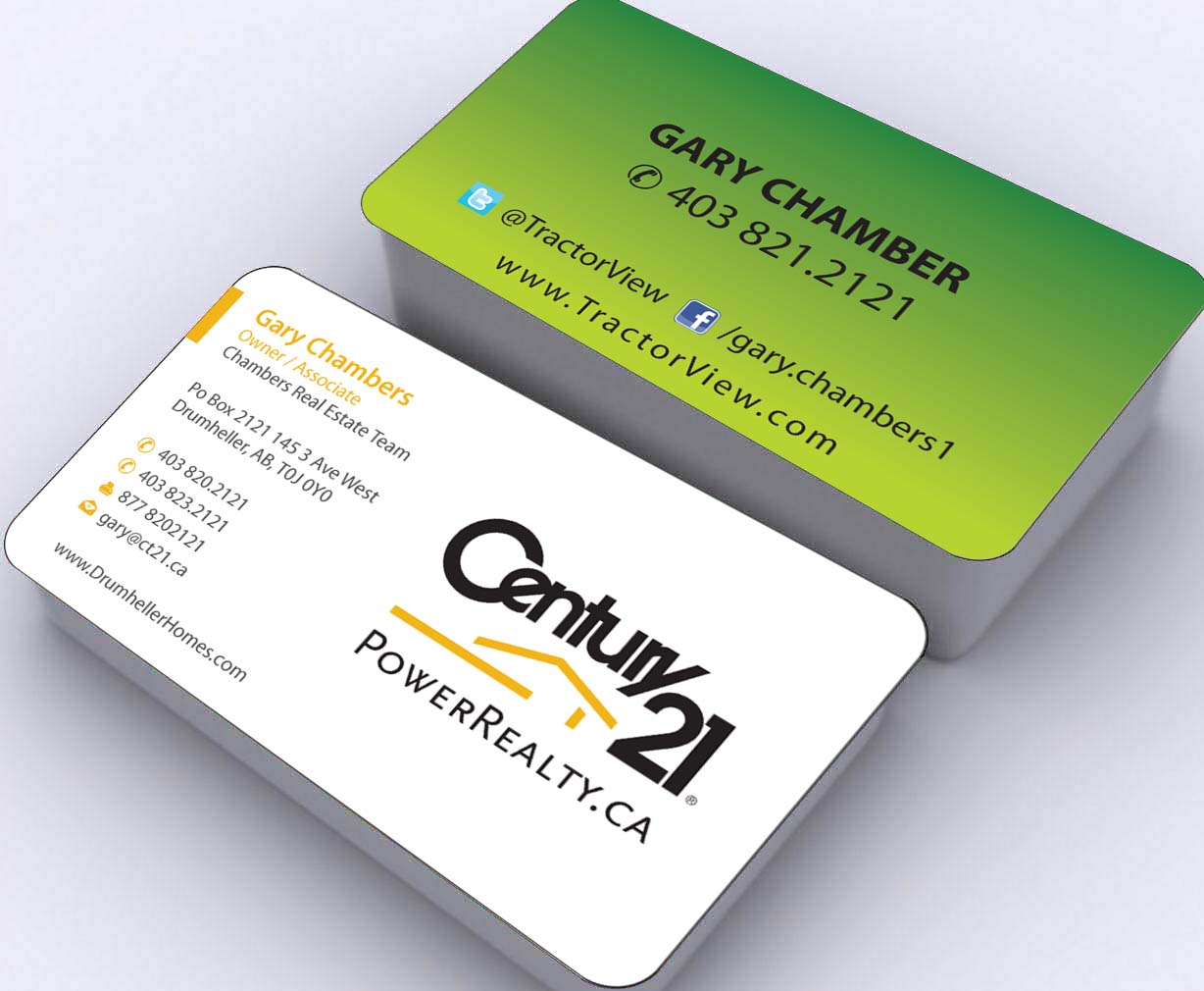 Diseño de Tarjeta de Presentación por Sbss para Century 21 PowerRealty.ca | Diseño #2992651