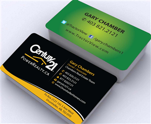 Business Card Design by Sbss for Century 21 PowerRealty.ca | Design: #2992657