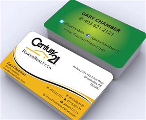 Business Card Design by Sbss for Century 21 PowerRealty.ca | Design: #2992661