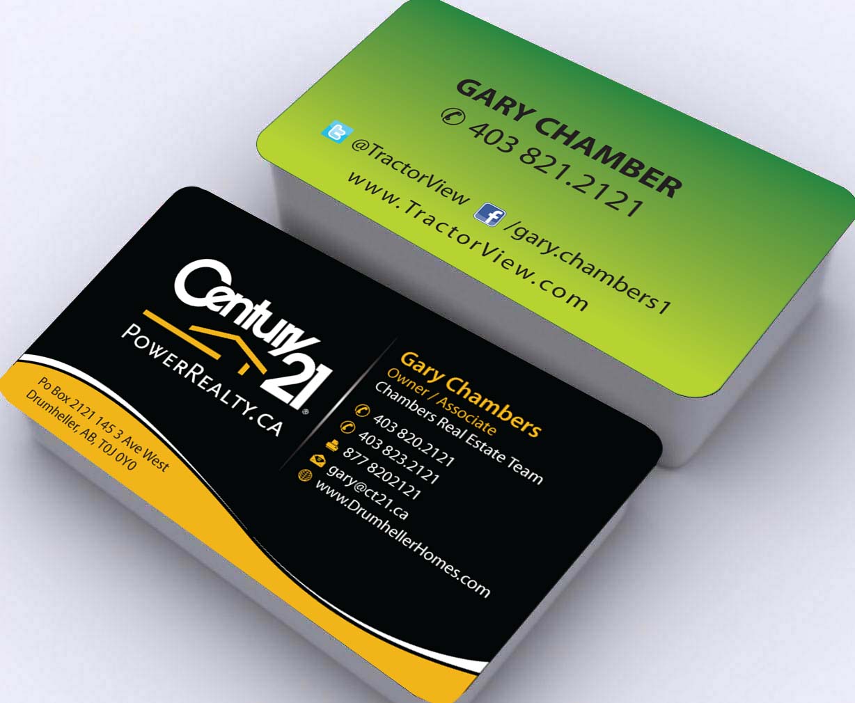 Business Card Design by Sbss for Century 21 PowerRealty.ca | Design #2992672