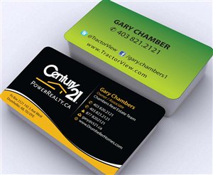 Business Card Design by Sbss for Century 21 PowerRealty.ca | Design: #2992672