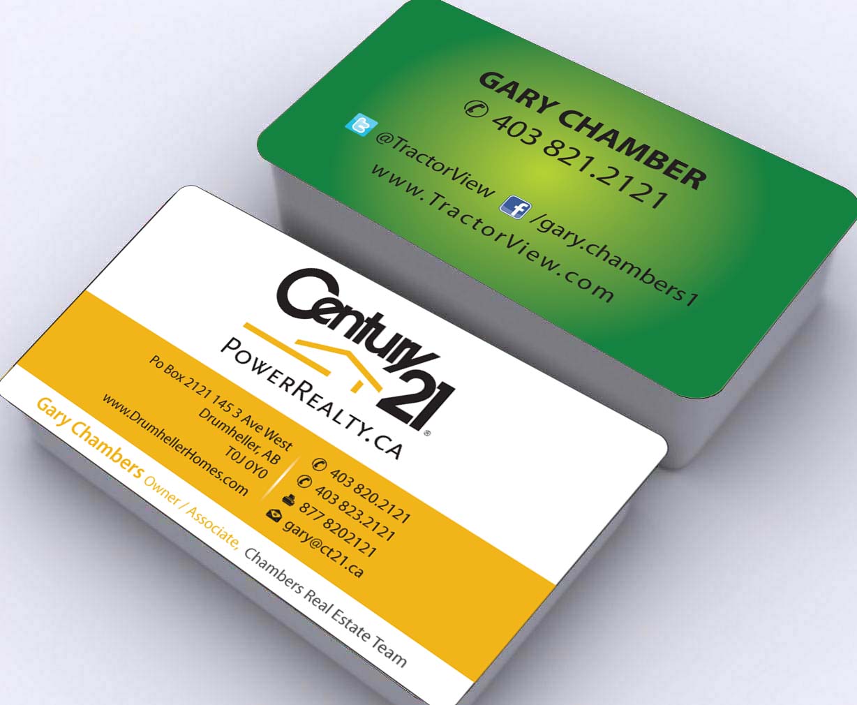 Business Card Design by Sbss for Century 21 PowerRealty.ca | Design #2992675