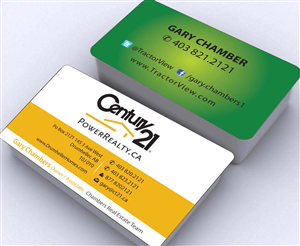 Business Card Design by Sbss for Century 21 PowerRealty.ca | Design: #2992675