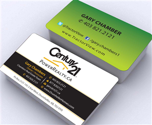 Business Card Design by Sbss for Century 21 PowerRealty.ca | Design: #2992678