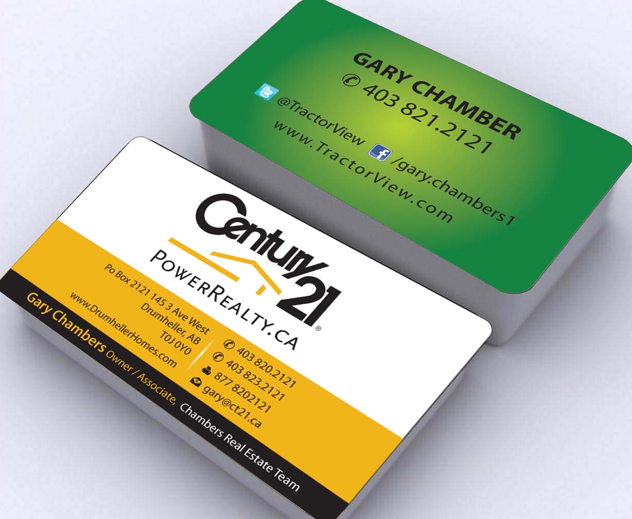 Business Card Design by Sbss for Century 21 PowerRealty.ca | Design #2992690