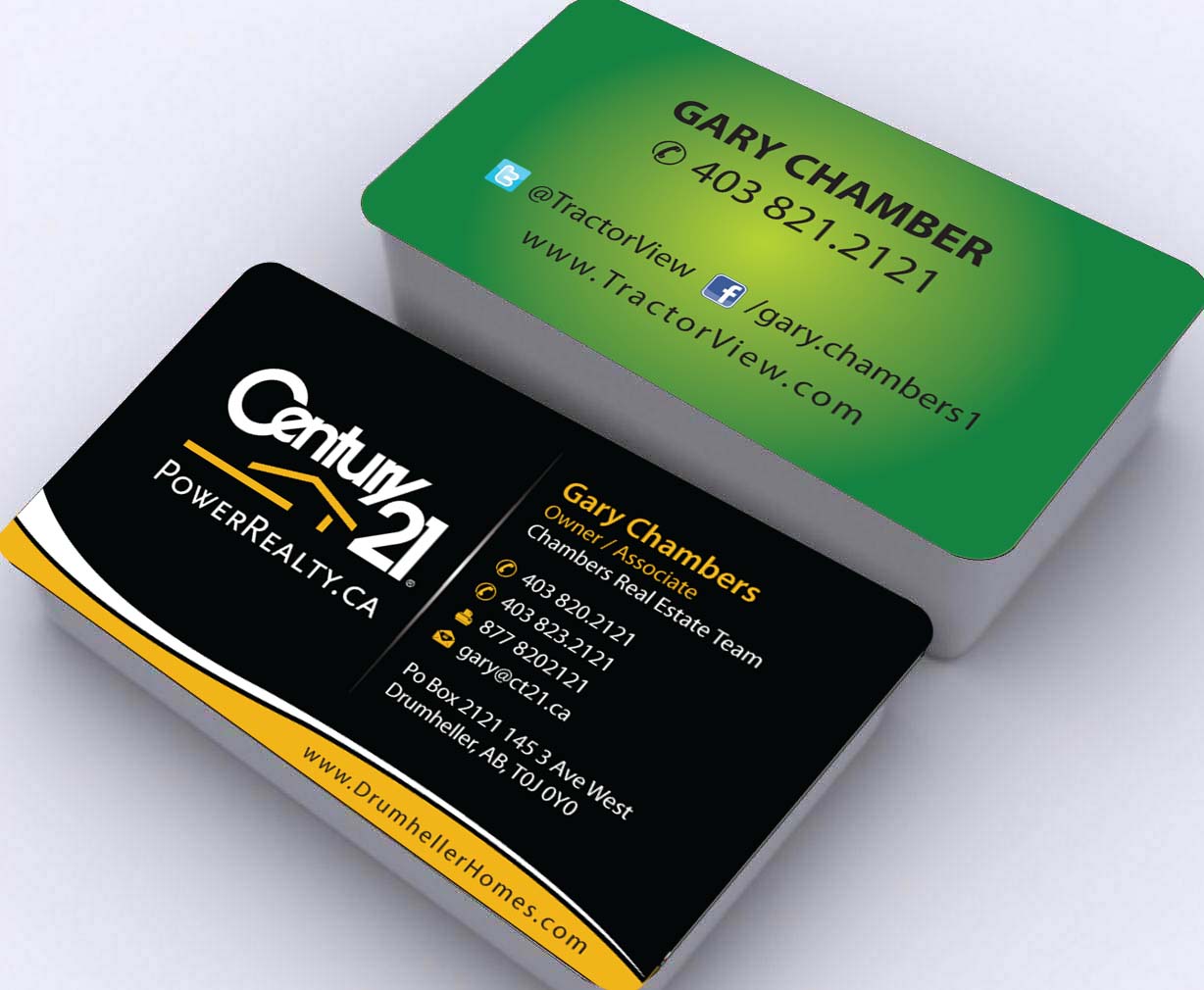 Diseño de Tarjeta de Presentación por Sbss para Century 21 PowerRealty.ca | Diseño #2992693