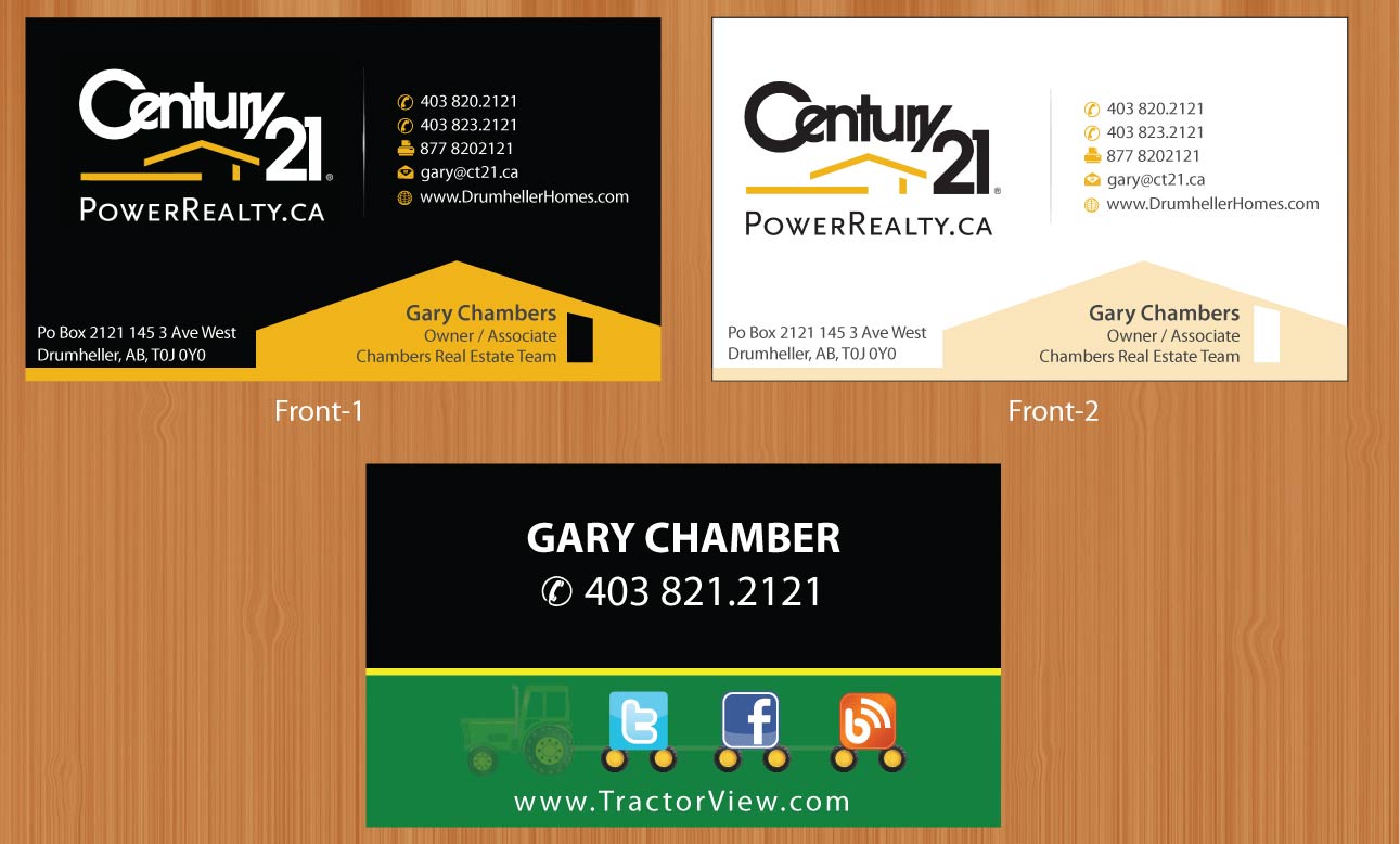 Business Card Design by Sbss for Century 21 PowerRealty.ca | Design #3002778