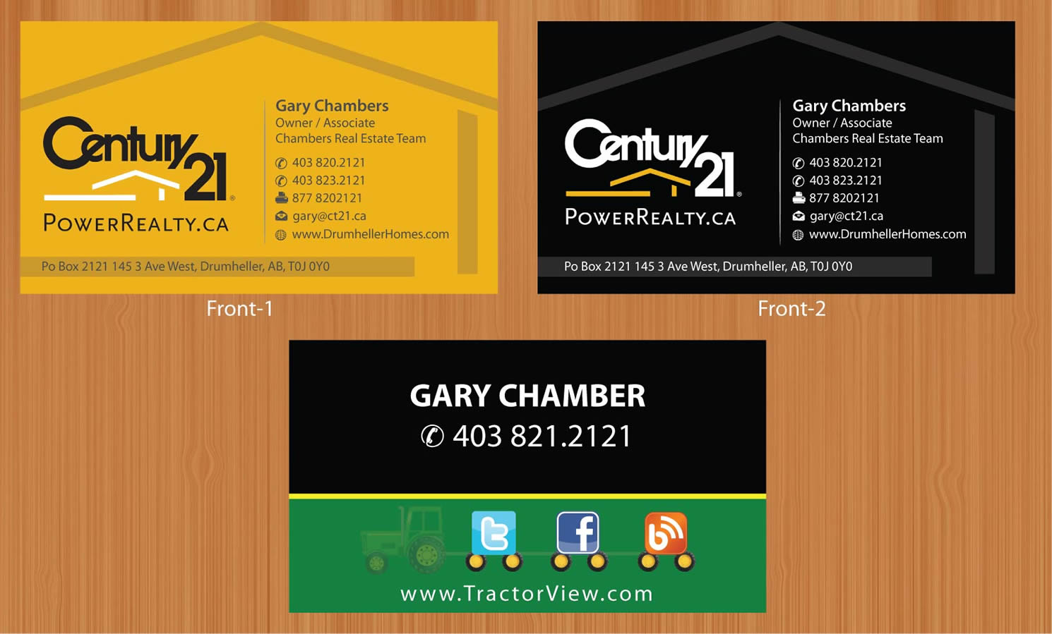 Business Card Design by Sbss for Century 21 PowerRealty.ca | Design #3002798