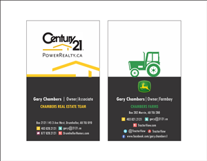 Business Card Design by Savitra for Century 21 PowerRealty.ca | Design: #3002274