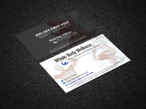 integrative health clinic-Medical massage, acupuncture, chiropractic | Business Card Design by Pointless Pixels India