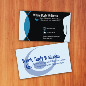 integrative health clinic-Medical massage, acupuncture, chiropractic | Business Card Design by Wally_F