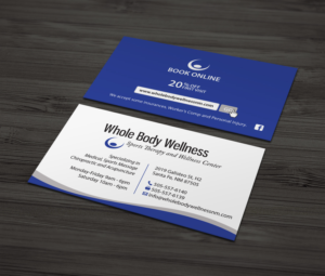 integrative health clinic-Medical massage, acupuncture, chiropractic | Business Card Design by MDesign