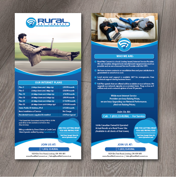 Flyer Design by alex989 for Rural Net Connect | Design #23616511