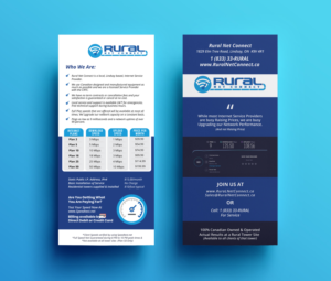 Diseño de Flyer por JK18 para Rural Net Connect | Diseño: #23617359