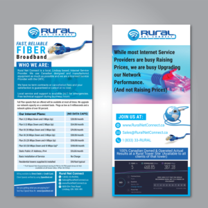 Design de Flyer par colorscheme pour Rural Net Connect | Design #23661214