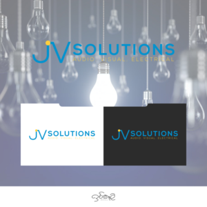 JVSolutions Audio. Visual. Electrical | Logo Design by SamiddhaH