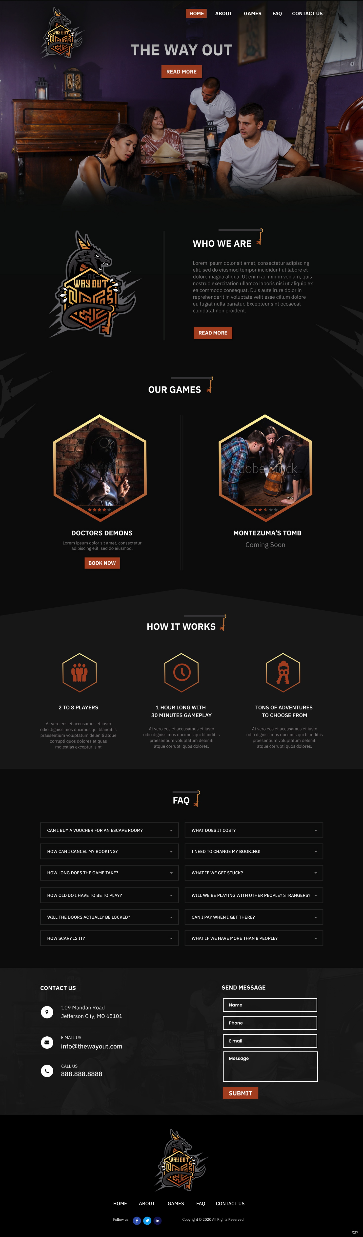 Web Design by pb for The Way Out Gladstone | Design #23617059