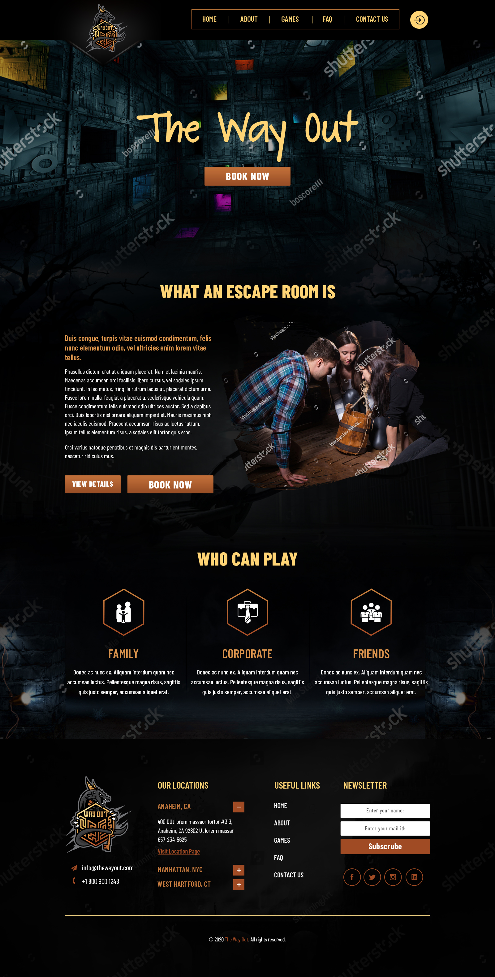 Diseño Web por sai.designer87 para The Way Out Gladstone | Diseño #23631383