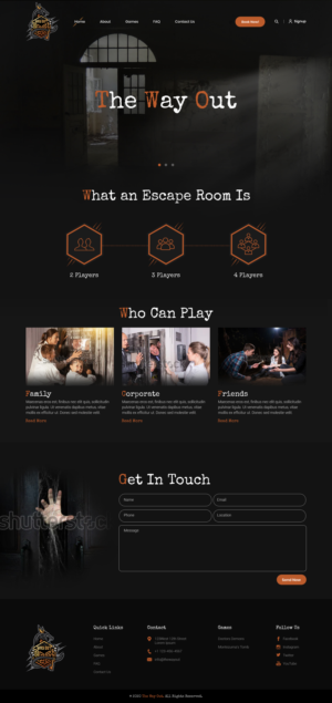 Web Design by sai.designer87 for The Way Out Gladstone | Design: #23633033