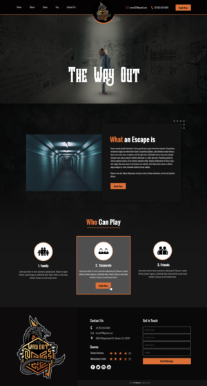 NEW Escape Room.  Fun, Dark and Mysterious.   | Web Design by sai.designer87