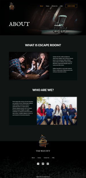 Diseño Web por Sol. Design para The Way Out Gladstone | Diseño: #23659576