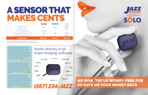 2 Page Magazine ad for Dental Imaging Company | Advertisement Design by banedsgn